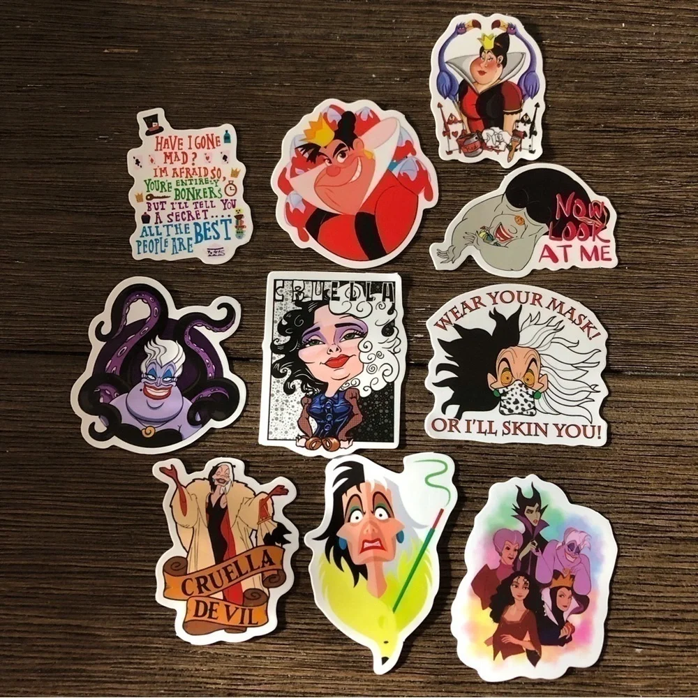 Disney Sticker Pack: Villains: 10 pack